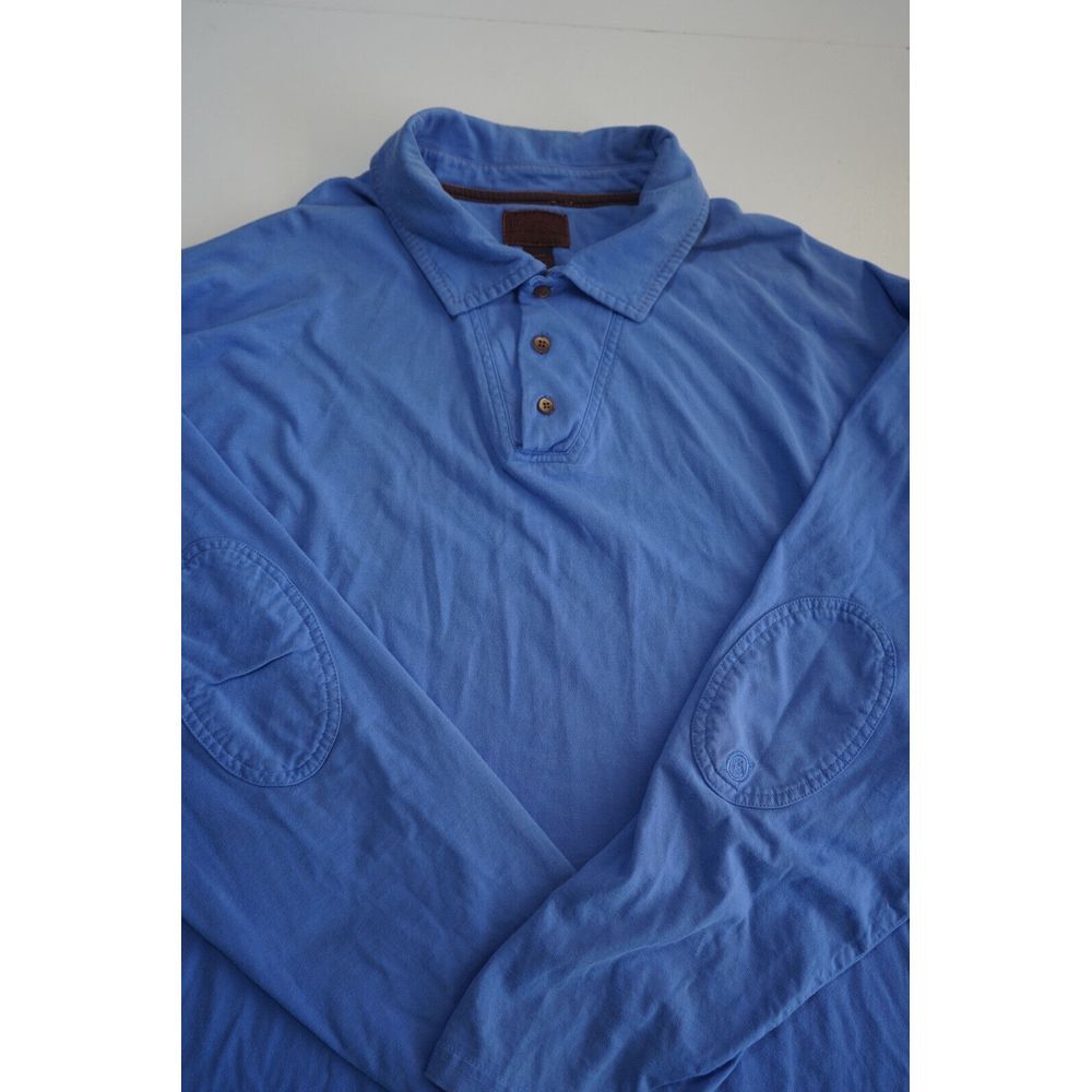 Born Men's Long Sleeve Polo Shirt Size XXL Relaxed‎ Fit Blue